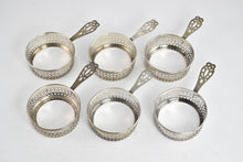 Load image into Gallery viewer, Sterling Silver Gorham Creme Brulee Souffle Ramekin Holder Set (6 pcs)