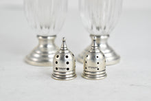 Load image into Gallery viewer, Sterling Silver Sheffield Co. Cut Crystal Salt &amp; Pepper Shaker Set (2 pcs)