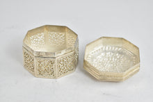 Load image into Gallery viewer, Sterling Silver Antique Burmese Betel Lidded Box Trinket