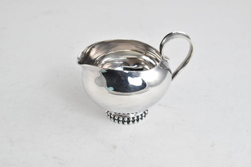 Sterling Silver Mid Century Dot Trimmed Coffee Creamer