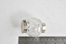 Load image into Gallery viewer, Sterling Silver 1904 Charles Stuart Harris London Cut Crystal Inkwell