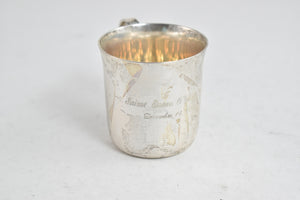 Sterling Silver Tiffany & Co Engraved Baby Cup Mug