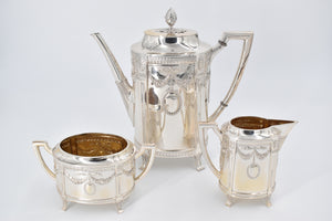 Sterling Silver Koch & Bergman Regal Tea Set 3pcs