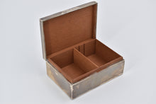 Load image into Gallery viewer, Sterling Silver 1962 Harman Brothers Wood Lined Monogram Box