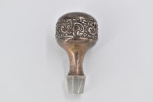 Load image into Gallery viewer, Sterling Silver Sterling Crystal Decanter Stopper