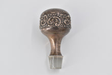 Load image into Gallery viewer, Sterling Silver Sterling Crystal Decanter Stopper