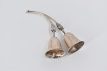 Load image into Gallery viewer, Sterling Silver Plata Mexican Sterling Dinner Bell Nature Motif