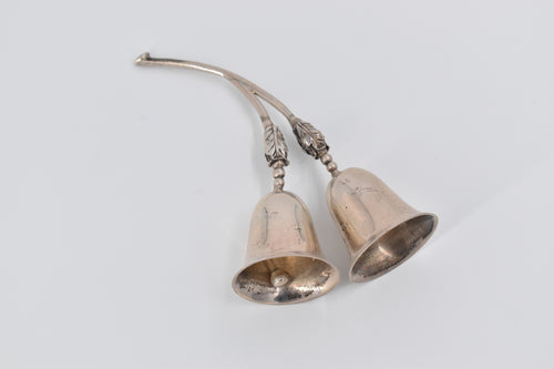 Sterling Silver Plata Mexican Sterling Dinner Bell Nature Motif