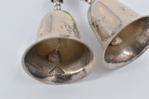 Sterling Silver Plata Mexican Sterling Dinner Bell Nature Motif