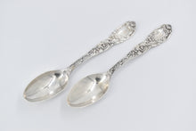 Load image into Gallery viewer, Sterling Silver Tiffany &amp; Co Chrysanthemum Serving Spoons