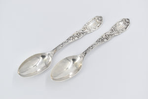 Sterling Silver Tiffany & Co Chrysanthemum Serving Spoons