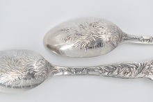 Load image into Gallery viewer, Sterling Silver Tiffany &amp; Co Chrysanthemum Serving Spoons