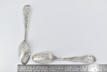 Load image into Gallery viewer, Sterling Silver Tiffany &amp; Co Chrysanthemum Serving Spoons