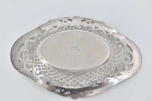 Sterling Silver Antique German C Heisler Pierced Candy Dish