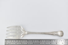 Load image into Gallery viewer, Sterling Silver 1869 Chawner &amp; Co Large Fish Serving Fork 10.25&quot;&quot;