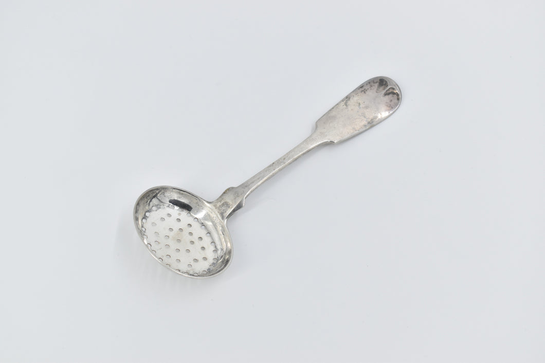 Sterling Silver Clark Coit & Cargill Sugar Sifter Sieve Spoon