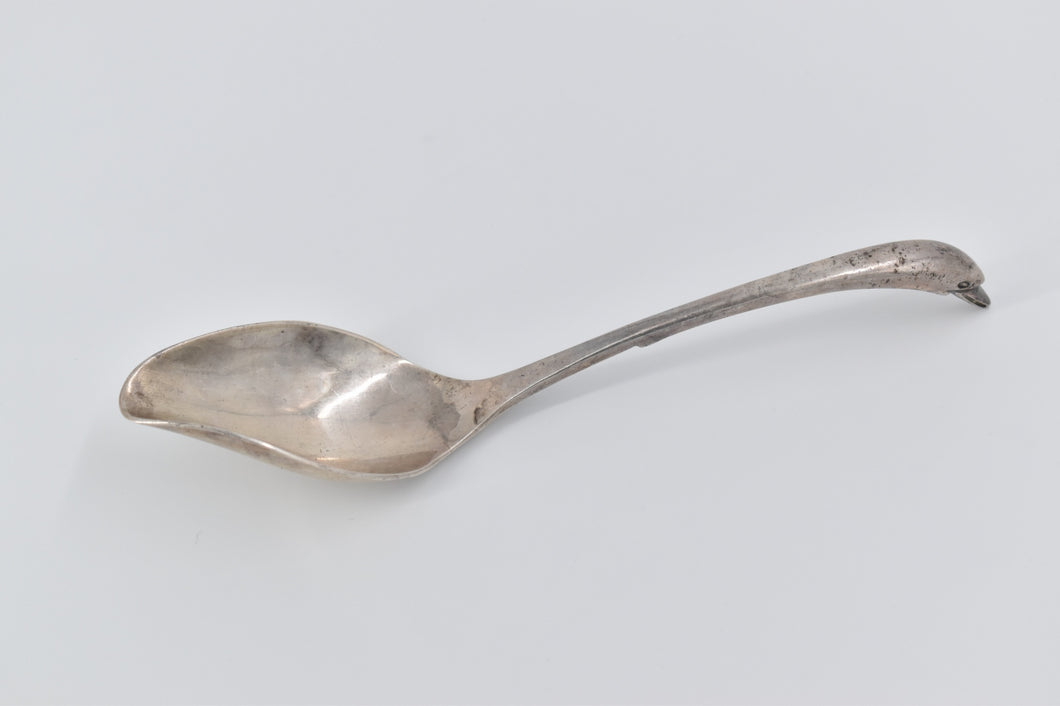 Sterling Silver Goose Swan Serving Gravy Spoon