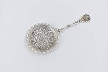 Load image into Gallery viewer, Sterling Silver Chinese Cast Filigree Nut Serving Spoon