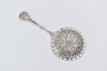 Load image into Gallery viewer, Sterling Silver Chinese Cast Filigree Nut Serving Spoon