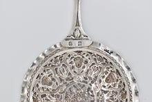 Load image into Gallery viewer, Sterling Silver Chinese Cast Filigree Nut Serving Spoon