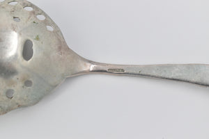 Sterling Silver Vintage Baroque Rococo Slotted Berry Spoon 8.75"