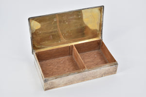 Sterling Silver Fisher Sterling Monogrammed Wood Lined Box