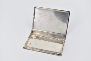 Sterling Silver 1950's Japanese Monogram Cigarette Case
