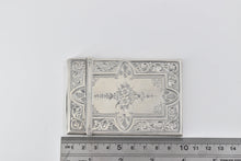 Load image into Gallery viewer, Coin Silver Victorian Monogrammed Engraved Cigarette Case