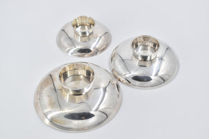 Sterling Silver Japanese Ceremonial Sake Cups Sakazuki (3 pcs)