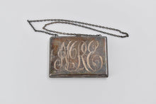 Load image into Gallery viewer, Sterling Silver Monogrammed Coin Purse Silk Lined Wallet Clutch