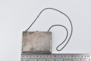 Sterling Silver Monogrammed Coin Purse Silk Lined Wallet Clutch