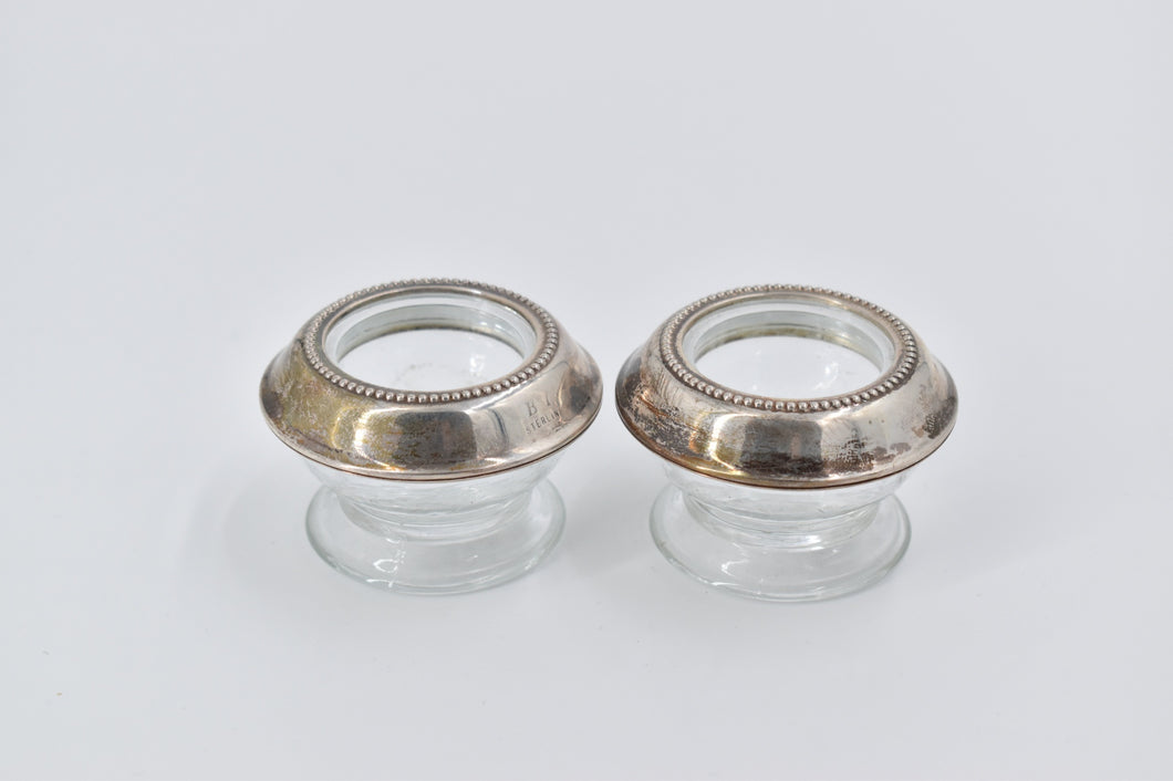 Sterling Silver B I Sterling Candle Stick Holder 2 pcs