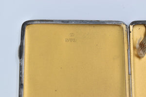 Sterling Silver 1916 Colen Hewer Cheshire Pinstripe Cigarette Case