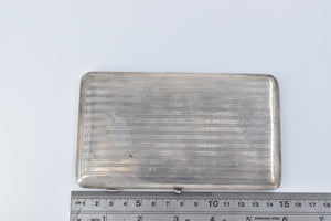 Sterling Silver 1916 Colen Hewer Cheshire Pinstripe Cigarette Case