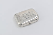 Load image into Gallery viewer, Sterling Silver Art Deco Monogrammed Curved Cigarette Case