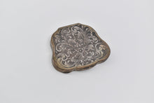Load image into Gallery viewer, Sterling Silver Antique Italian Scroll Engraved Mirror Compact Powder Case
