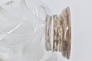 Sterling Silver Frank M Whiting & Co Cut Crystal Syrup Pitcher