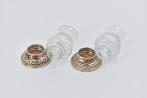 Sterling Silver Newport Quaker Hurricane Salt Pepper Shaker (2 pcs)
