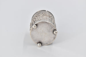 900 Silver 1924-1943 Holland Ornate Repousse Footed Cup