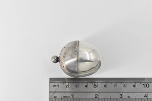 Sterling Silver Acorn Ornate Unique Salt Pepper Shaker