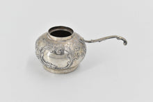 Load image into Gallery viewer, Sterling Silver Antique Ornate Repousse Rounded Salt Cellar