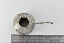 Load image into Gallery viewer, Sterling Silver Antique Ornate Repousse Rounded Salt Cellar