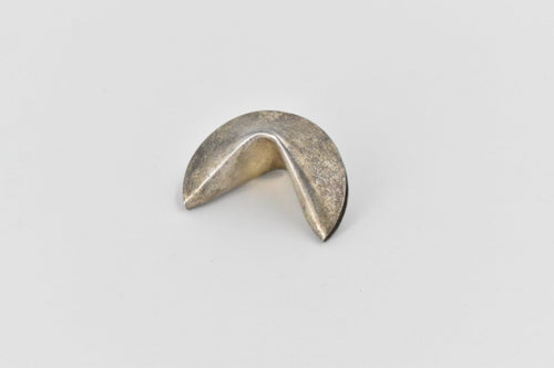 Silver Plated Fortune Cookie 3D Message