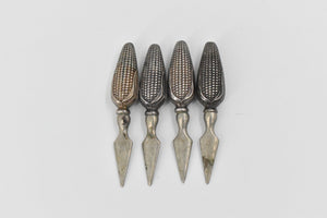 Sterling Silver Antique Sterling Corn Cob Holders Spikes (4 pcs)