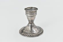 Load image into Gallery viewer, Sterling Silver Duchin Creation Weighted Ornate Candle Stick Holder