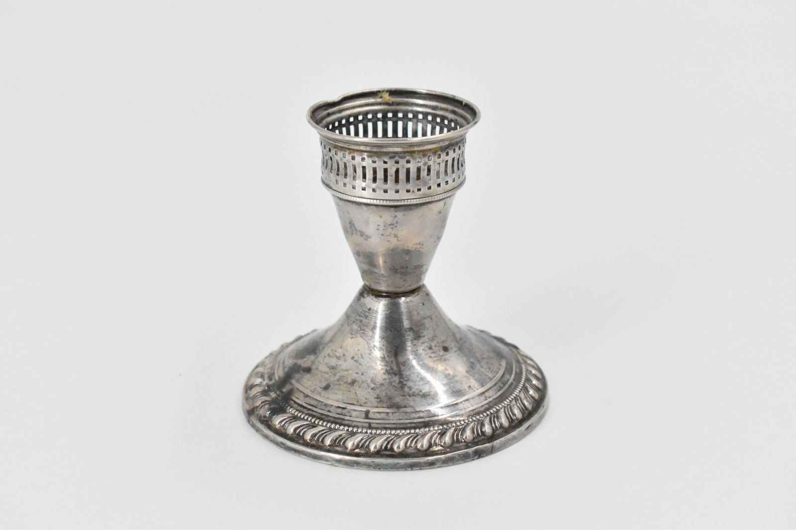 Sterling Silver Duchin Creation Weighted Ornate Candle Stick