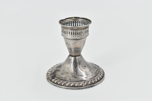 Sterling Silver Duchin Creation Weighted Ornate Candle Stick Holder