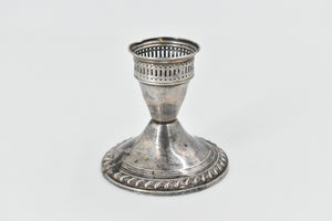Sterling Silver Duchin Creation Weighted Ornate Candle Stick Holder