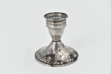 Load image into Gallery viewer, Sterling Silver Duchin Creation Weighted Ornate Candle Stick Holder