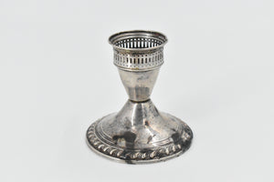 Sterling Silver Duchin Creation Weighted Ornate Candle Stick Holder